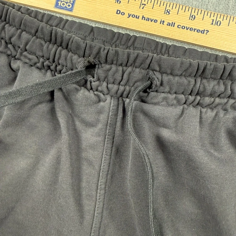Gymshark Sweatpants Mens M Black Heavyweight Cotton Blend Elastic Cuff Jogge